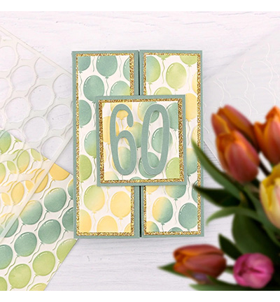 MMS4K-090 - Nellie's Choice - Balloons - Mixed Media Stencils - Detail 1