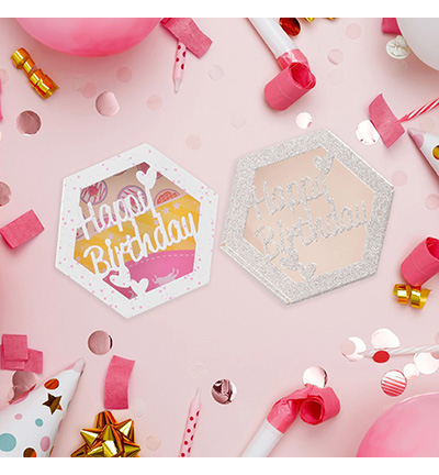 SD339 - Nellie's Choice - Hexagon Shadowbox - Enveloppe, boîte - Detail 1