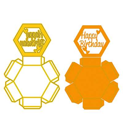 SD339 - Nellie's Choice - Hexagon Shadowbox - Enveloppe, boîte - Detail 2