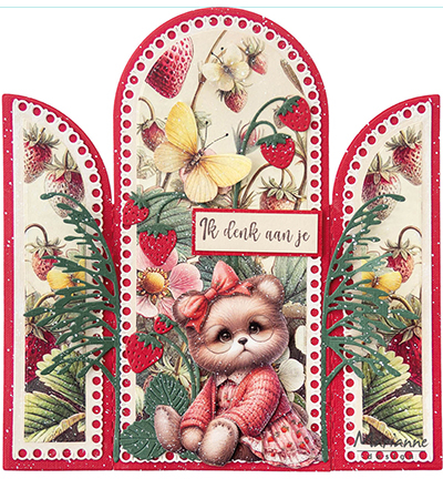 LR0861 - Marianne Design - Strawberries - Manger, boire - Detail 3