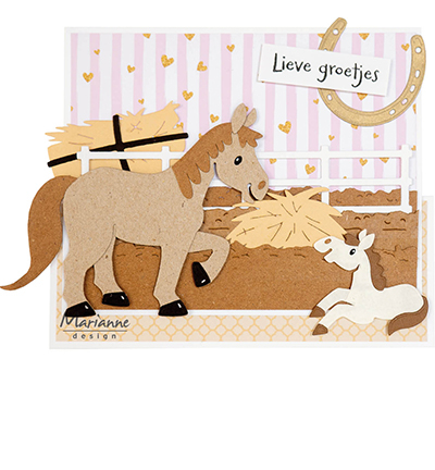 LR0907 - Marianne Design - Horseshoes - Animaux - Detail 2