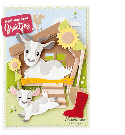 CR1693 - Marianne Design - Farm tools by Marleen - Jardin - Detail 5