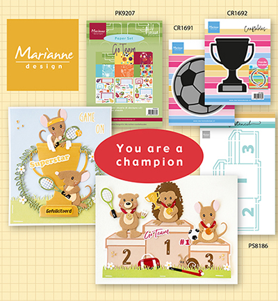 PK9207 - Marianne Design - Go team by Marleen - Ensemble de papier - Detail 3