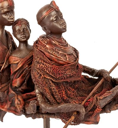 MD0100 - Kippers - Bateau en métal - Support Statuette - Detail 3