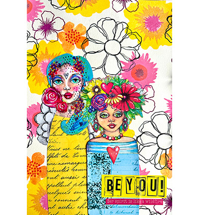 ABM-25-STAMP778 - Art by Marlene - Layered Flowers Art By Marlene nr.778 - Fleurs - Detail 2