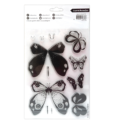 ABM-25-STAMP779 - Art by Marlene - Layered Butterflies Art By Marlene nr.779 - Papillons, insectes - Detail 2