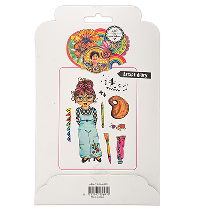 ABM-25-STAMP781 - Art by Marlene - Artist Diary Art By Marlene nr.781 - Passe-temps, outils - Detail 1