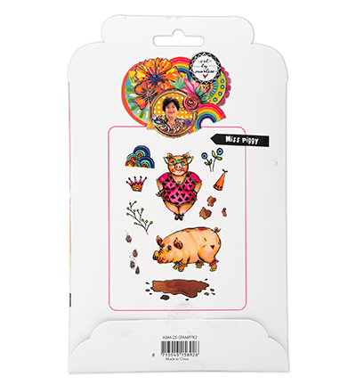 ABM-25-STAMP782 - Art by Marlene - Miss Piggy Art By Marlene nr.782 - Animaux - Detail 1