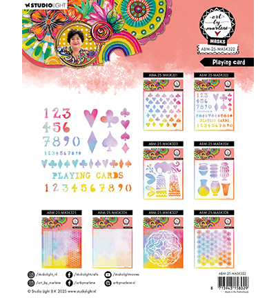 ABM-25-MASK322 - Art by Marlene - Playing Card Art By Marlene nr.322 - Carte à jouer - Detail 2