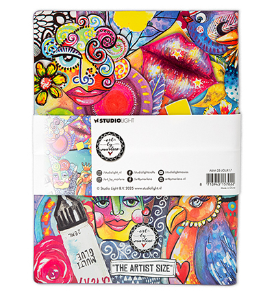 ABM-25-JOUR17 - Art by Marlene - Journal Artist size, 20 sheets Art By Marlene nr.17 - Art Journal - Detail 4