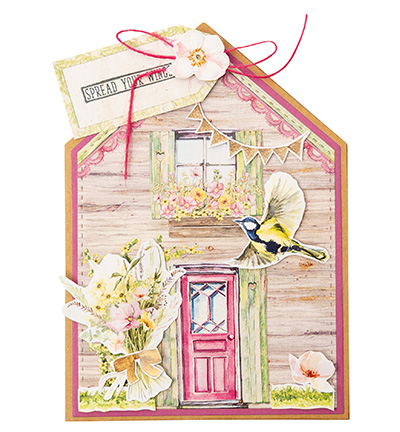 SL-SM-CD947 - StudioLight - House Card Spring Meadow nr.947 - Maison, vie - Detail 3