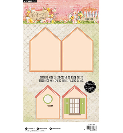 SL-SM-CD947 - StudioLight - House Card Spring Meadow nr.947 - Maison, vie - Detail 4
