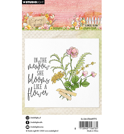 SL-SM-STAMP775 - StudioLight - Flower Bloom Spring Meadow nr.775 - Fleurs - Detail 1