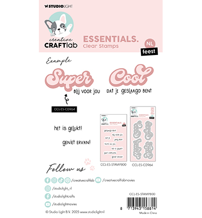 CCL-ES-STAMP800 - CraftLab - NL Teksten Essentials nr.800 - Textes - Detail 1
