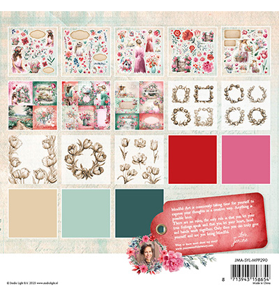 JMA-SYL-MPP290 - Jenine's - Mixed Paper Pad Vellum, Unicolor & Elements Sending You Love nr.290 - Mixed Paper Pad - Detail 1 JMA-SYL-MPP290 - Jenine's - Mixed Paper Pad Vellum, Unicolor & Elements Sending You Love nr.290 - Mixed Paper Pad - Detail 1
