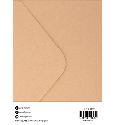 SL-CO-CE08 - StudioLight - Cards & Envelopes Kraft Consumables nr.08 - Cards & Envelopes - Detail 2