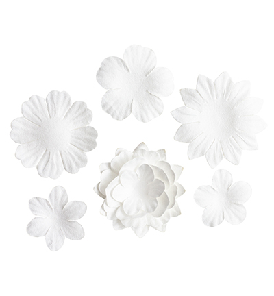 SL-CO-FLOW13 - StudioLight - Flowers White Consumables nr.13 - Fleurs de papier - Detail 2