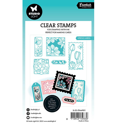 SL-ES-STAMP811 - StudioLight - Spring Labels Essentials nr.811 - Cadres, Etiquettes, Billets - Detail 3