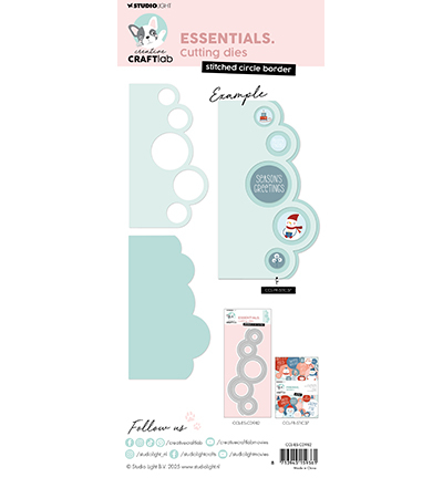 CCL-ES-CD982 - CraftLab - Stitched Circle Border Essentials nr.982 - Cercles - Detail 1