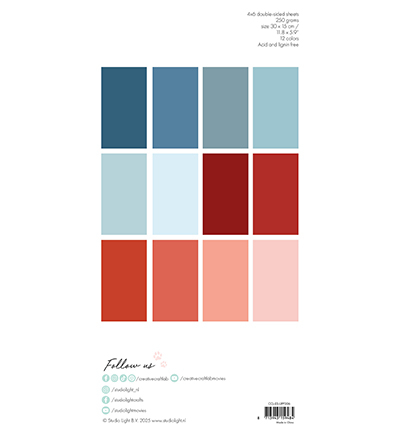 CCL-ES-UPP306 - CraftLab - Unicolor Paper Pad Winter Essentials nr.306 pad Winter Essentials nr.306 - Paperpad - Detail 1