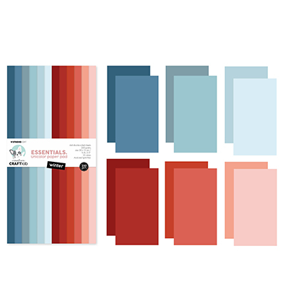 CCL-ES-UPP306 - CraftLab - Unicolor Paper Pad Winter Essentials nr.306 pad Winter Essentials nr.306 - Paperpad - Detail 2