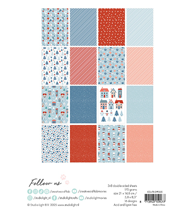 CCL-FR-DPP305 - CraftLab - Paper Pad Hello Winter Friendz nr.305 - Paperpad - Detail 2