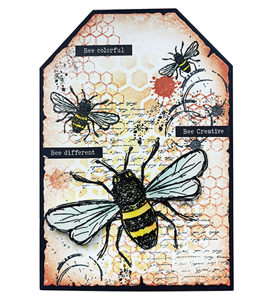 HE-SB-STAMP794 - Hazel Eaton - Floral Bits Sweet Bee Memories nr.794 - Fleurs - Detail 2