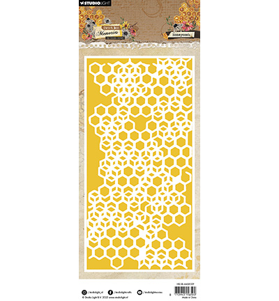 HE-SB-MASK329 - Hazel Eaton - Honeycomb Sweet Bee Memories nr.329 - Nid d'abeille - Detail 2