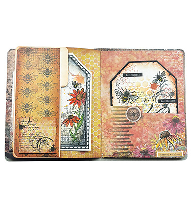 HE-SB-CD959 - Hazel Eaton - Grunge Bits Sweet Bee Memories nr.959 - Cadres, Etiquettes, Billets - Detail 5