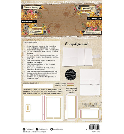 HE-SB-STEN06 - Hazel Eaton - Memory Journal Sweet Bee Memories nr.06 - Journa - Detail 7