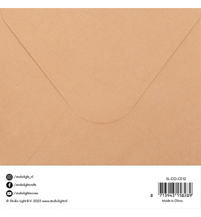 SL-CO-CE12 - StudioLight - Cards & Envelopes Kraft Consumables nr.12 - Cards & Envelopes - Detail 1