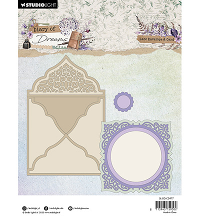 SL-DD-CD977 - StudioLight - Lace Envelope Diary of Dreams nr.977 - Enveloppe, boîte - Detail 3