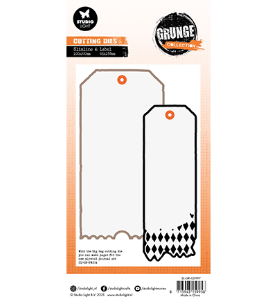 SL-GR-CD997 - StudioLight - Tag Shapes Grunge Collection nr.997 - Cadres, Etiquettes, Billets - Detail 4
