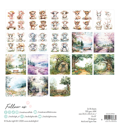 CCL-ES-CPP361 - CraftLab - Paper Pad Let yourself bloom Essentials nr.361 - Collage Paper Pad - Detail 5