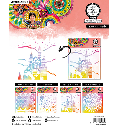 ABM-25-MASK332 - Art by Marlene - Curious castle Art by Marlene nr.332 - Bâtiments - Detail 1