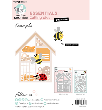 CCL-ES-CD1005 - CraftLab - Beehouse Essentials nr.1005 - Papillons, insectes - Detail 2