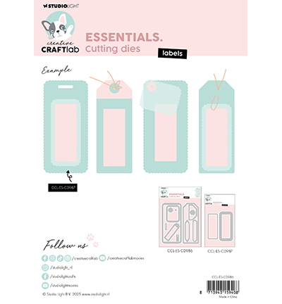 CCL-ES-CD986 - CraftLab - Labels Essentials nr.986 - Cadres, Etiquettes, Billets - Detail 3