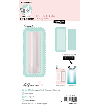 CCL-ES-CD987 - CraftLab - Lip balm Essentials nr.987 - Cadre / border - Detail 2