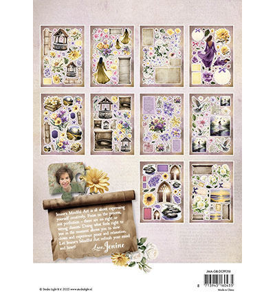 JMA-GB-DCPP318 - Jenine's - Die-cut Paper Pad Paper elements Growing & Blooming nr.318 - Die-cut Paper Pad - Detail 3