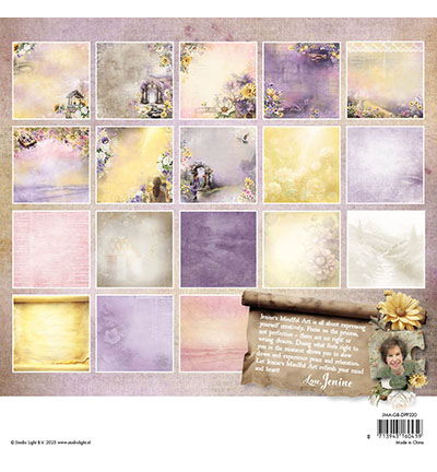 JMA-GB-DPP320 - Jenine's - Designer Paper Pad Background paper Growing & Blooming nr.320 - Designer Paper Pad - Detail 2