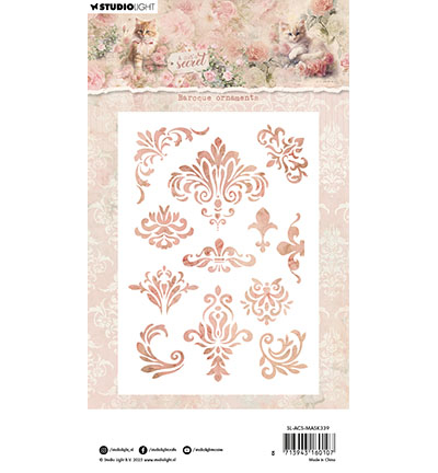 SL-ACS-MASK339 - StudioLight - Baroque ornaments A Cat's Secret nr.339 - Ornament, Dots - Detail 1