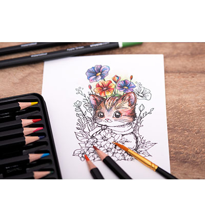 SL-CO-PENC03 - StudioLight - Pencils 12 Watercolor pencils Essentials nr.03 - StudioLight Pencils - Detail 1 SL-CO-PENC03 - StudioLight - Pencils 12 Watercolor pencils Essentials nr.03 - StudioLight Pencils - Detail 1