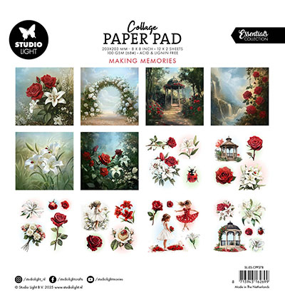 SL-ES-CPP378 - StudioLight - Collage Paper Pad Making Memories Essentials nr.378 - Collage Paper Pad - Detail 2