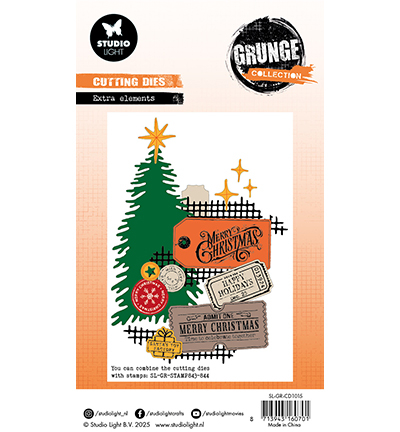 SL-GR-CD1015 - StudioLight - Extra elements Grunge Collection nr.1015 - Noël, hiver - Detail 4