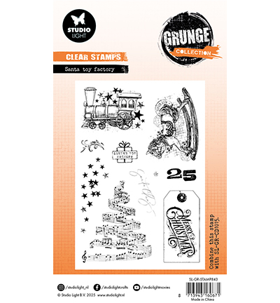 SL-GR-STAMP843 - StudioLight - Santa toy factory Grunge Collection nr.843 - Noël, hiver - Detail 3