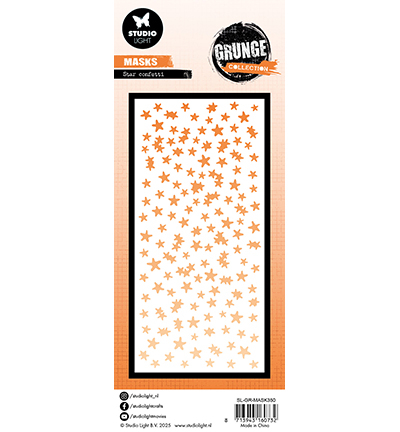 SL-GR-MASK350 - StudioLight - Star confetti Grunge Collection nr.350 - Noël, hiver - Detail 1 SL-GR-MASK350 - StudioLight - Star confetti Grunge Collection nr.350 - Noël, hiver - Detail 1