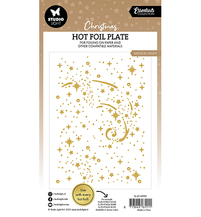 SL-ES-HFP01 - StudioLight - Hot Foil Plate Magical night Essentials nr.01 - Hot Foil Die - Detail 1