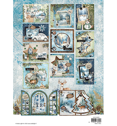 SL-ES-CMP20 - StudioLight - Card Making Pad Winter wonderland Essentials nr.20 - Card Making Pad - Detail 1