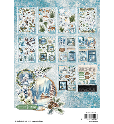 SL-ES-DCPP335 - StudioLight - Die-cut Paper Pad Winter wonderland Essentials nr.335 - Die-Cut Paper Pad - Detail 5