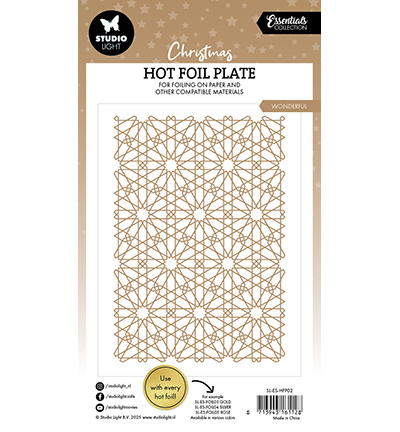SL-ES-HFP02 - StudioLight - Hot Foil Plate Snow pattern Essentials nr.02 - Hot Foil Die - Detail 2